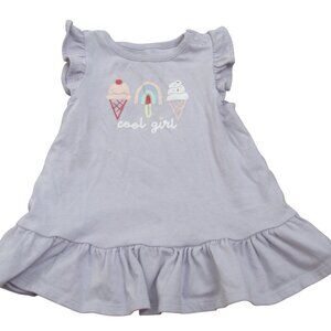 Garanimals Pullover T Shirt Girls Size 12M Purple Short Sleeve Cool Girl Tee Top